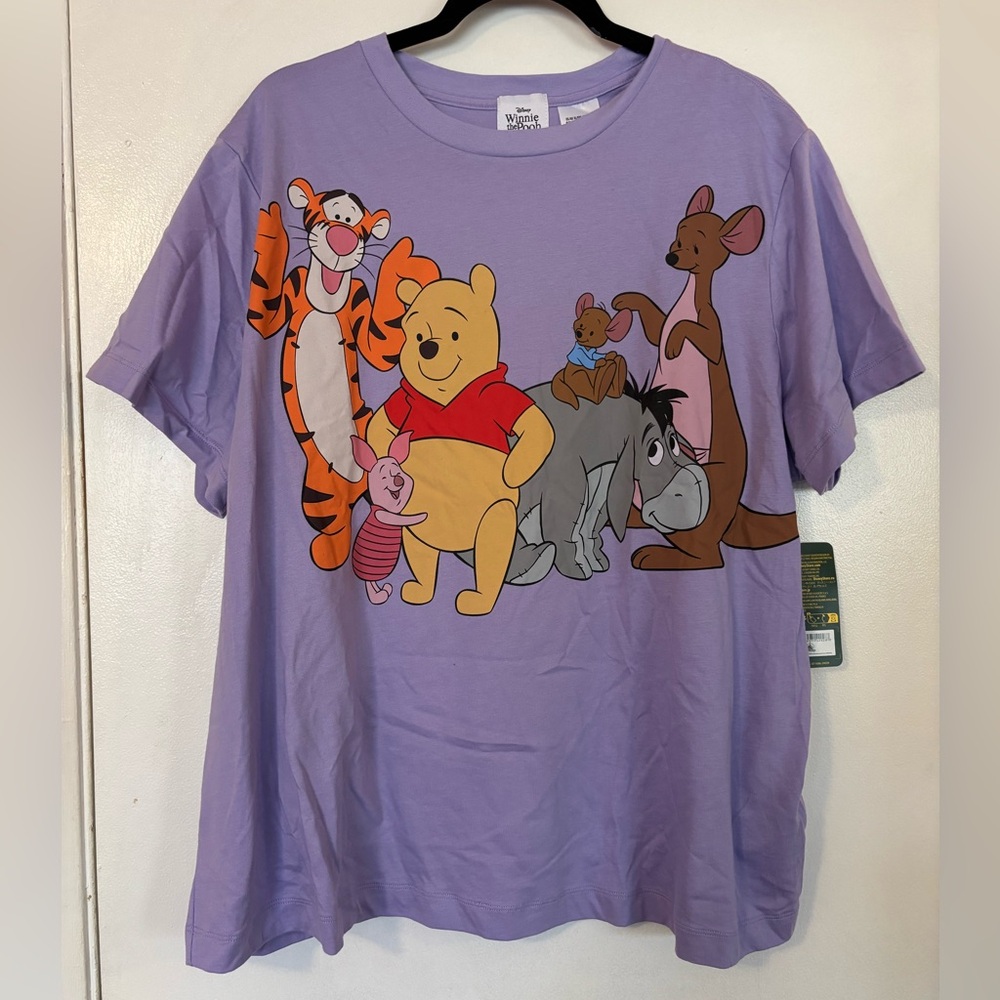 Disney Winnie the Pooh Purple T-Shirt NWT